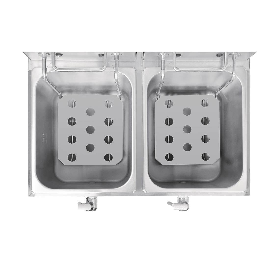Apuro Double Fryer with Timer - 2x8Ltr - 2.9kW