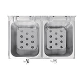 Apuro Double Fryer with Timer - 2x8Ltr - 2.9kW
