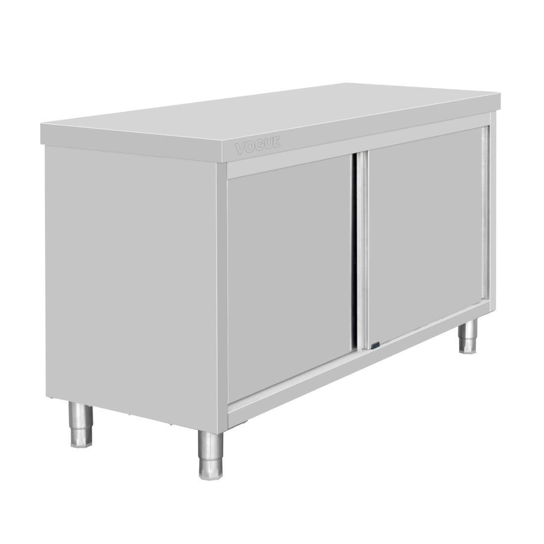 Vogue Standing Floor Cupboard Stainless Steel - 900x1500x600mm