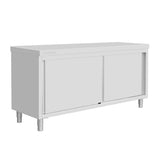 Vogue Standing Floor Cupboard Stainless Steel - 900x1800x600mm