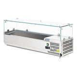 Polar G-Series Countertop Prep Fridge 5x 1/4GN with Glass Sneeze guard