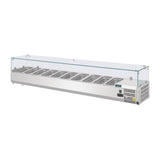 Polar G-Series Countertop Prep Fridge 10x 1/4GN with Glass Sneeze guard