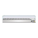 Polar G-Series Countertop Prep Fridge 10x 1/4GN with Glass Sneeze guard
