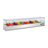 Polar G-Series Countertop Prep Fridge 10x 1/4GN with Glass Sneeze guard