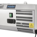 Polar G-Series Countertop Prep Fridge 10x 1/4GN with Glass Sneeze guard