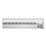 Polar G-Series Countertop Prep Fridge 9x 1/3GN with Glass Sneeze guard
