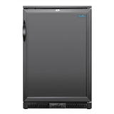 Polar G-Series Back Bar Cooler with Single Solid Hinged Door Black - 850mm