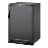 Polar G-Series Back Bar Cooler with Single Solid Hinged Door Black - 850mm