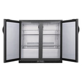 Polar G-Series Back Bar Cooler with Double Solid Hinged Doors Black - 850mm