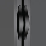 Polar G-Series Back Bar Cooler with Double Solid Hinged Doors Black - 850mm