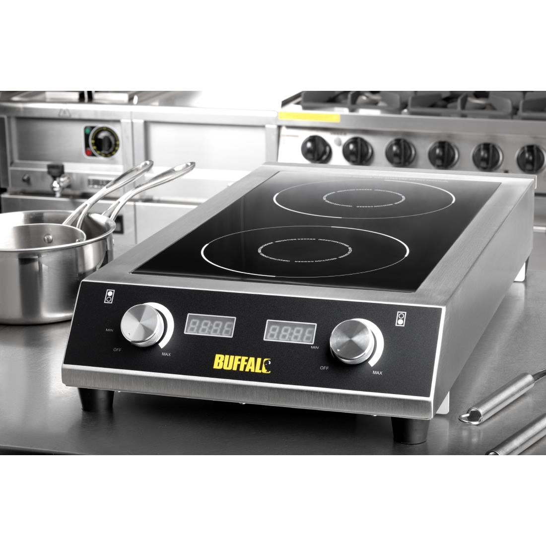Apuro Heavy Duty Double Induction Hob - 7kW