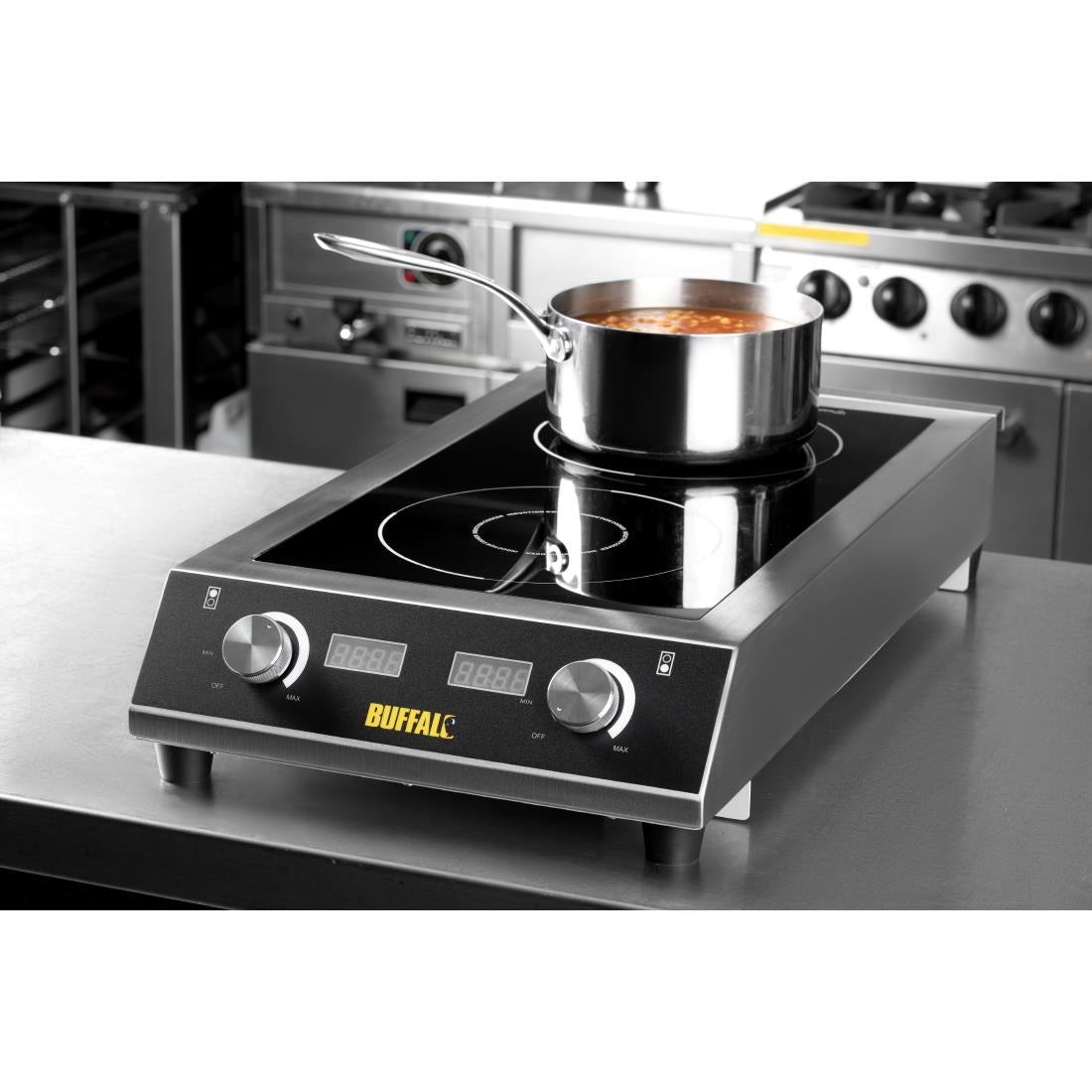 Apuro Heavy Duty Double Induction Hob - 7kW