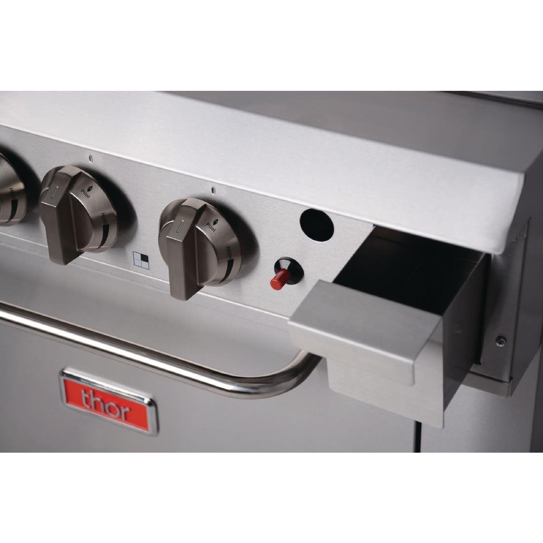 Thor 4 Burner Oven with 12" Griddle with flame failure - LPG TR-4F-G12F LPG