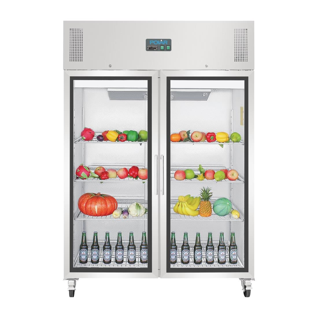 Polar G-Series Gastro Display Glass Door Fridge - 1200Ltr