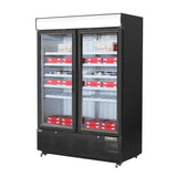 Polar G-Series Upright Display Freezer Black - 920Ltr