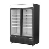 Polar G-Series Upright Display Freezer Black - 920Ltr