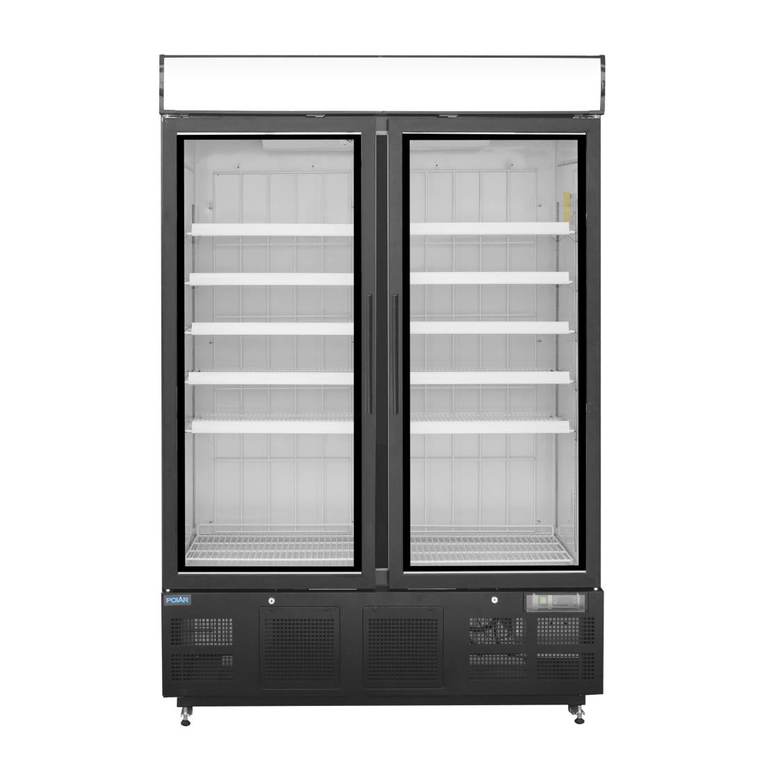 Polar G-Series Upright Display Freezer Black - 920Ltr