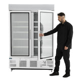 Polar G-Series Upright Display Freezer White - 920Ltr
