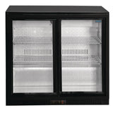 Polar G-Series Back Bar Cooler with Sliding Doors 198Ltr
