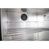 Polar G-Series Back Bar Cooler with Single Solid Hinged Door Black - 850mm
