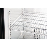 Polar G-Series Back Bar Cooler with Single Solid Hinged Door Black - 900mm