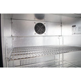 Polar G-Series Back Bar Cooler with Single Solid Hinged Door Black - 900mm