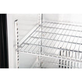 Polar G-Series Back Bar Cooler with Single Solid Hinged Door Black - 900mm