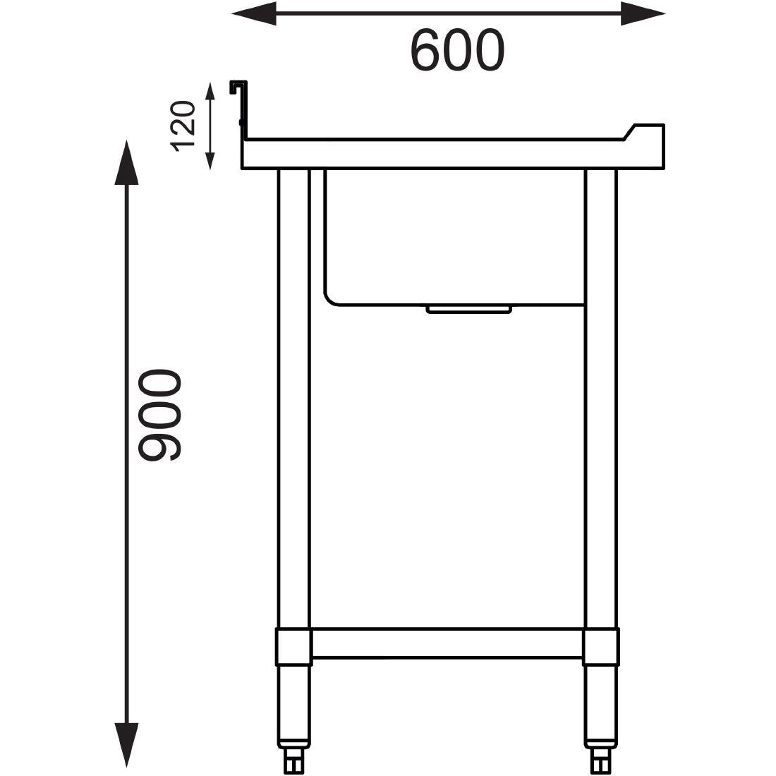 Vogue Double Bowl Sink L/H Drainer - 1500mm (90mm Drain)
