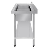 Vogue Double Bowl Sink L/H Drainer - 1800mm (90mm Drain)