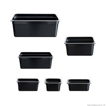 Load image into Gallery viewer, Black Poly 1/3 x 65 mm Gastronorm Pan  JW-P132B
