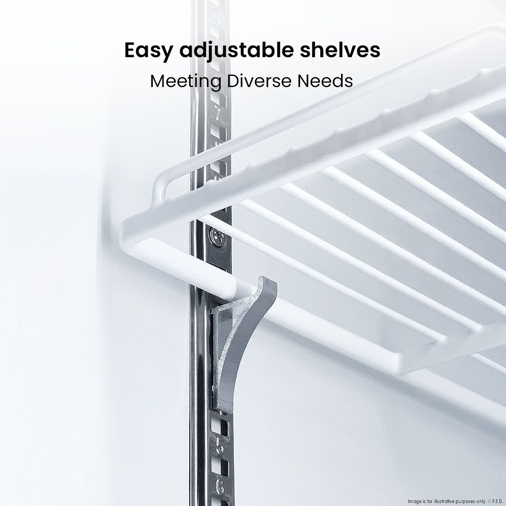 Comchef Upright Beverage Fridge 2 Doors White CH-1000L