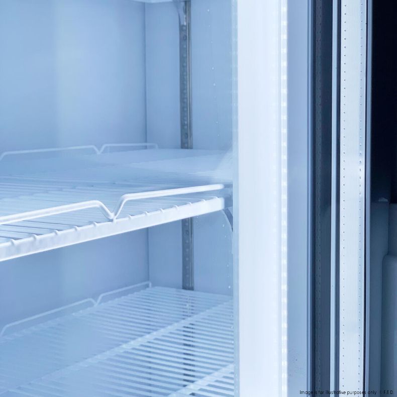 Double Glass Door Colourbond Upright Drink Fridge - LG-1200GT