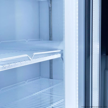 Shelf and interior lighting detail from LG-730P gallery — white-model reference