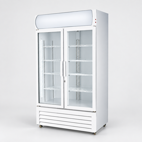 Thermaster Two Glass Door Colourbond Upright Drink Fridge LG-730P