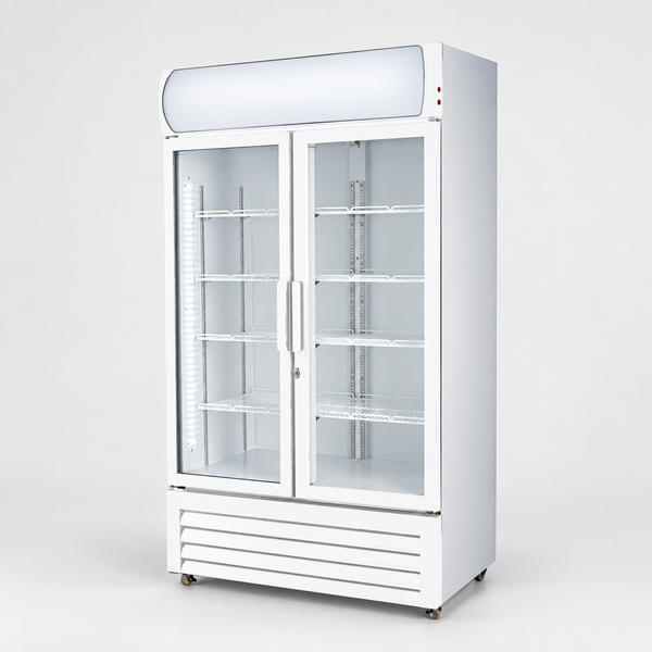 Thermaster Two Glass Door Colourbond Upright Drink Fridge LG-730P