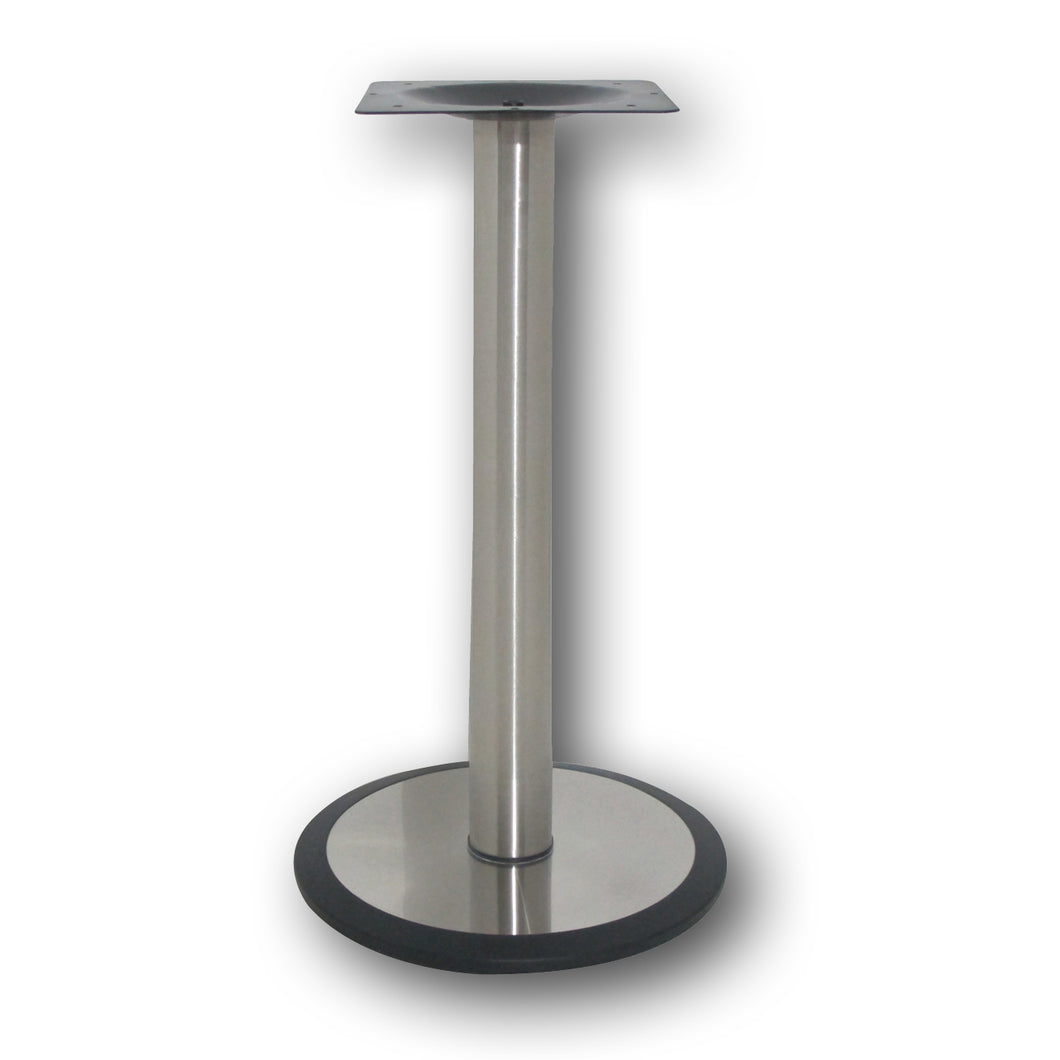 N6016 Table base S/S core HDC base with black rim round 450mm  - F.E.D