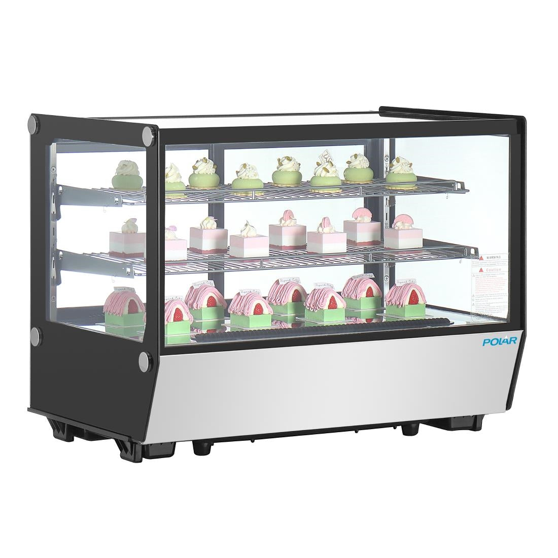 Polar G-Series Counter Display Merchandiser Square Glass - 160Ltr