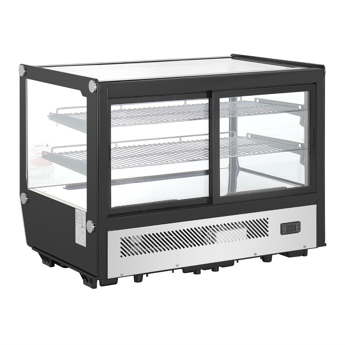 Polar G-Series Counter Display Merchandiser Square Glass - 160Ltr
