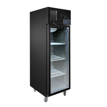 Load image into Gallery viewer, Single Glass Door Upright Fridge Black Stainless Steel - SUCG500B
