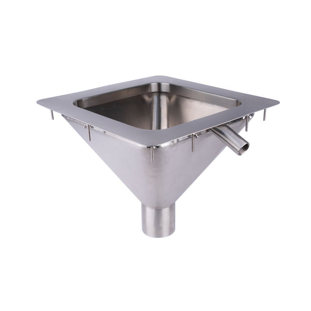 Square to Conical Flushing Rim Sink - 450 - 304 Grade S/S