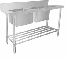 Load image into Gallery viewer, STAINLESS STEEL DISHWASHER DOUBLE INLET SINK 1 WSS26165R
