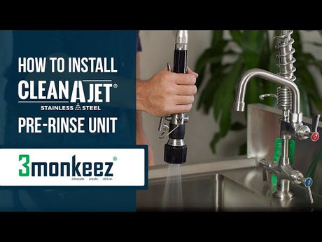 3monkeez | How to install Clean-A-Jet Pre Rinse Unit