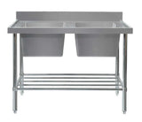 DOUBLE SINK BENCH W2400 X D700 X H900 SS2724R