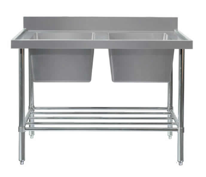DOUBLE SINK BENCH W2400 X D700 X H900 SS2724R