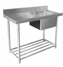 Load image into Gallery viewer, STAINLESS STEEL DISHWASHER SINGLE INLET SINK W1200 X D600 X H900 WSS16165L
