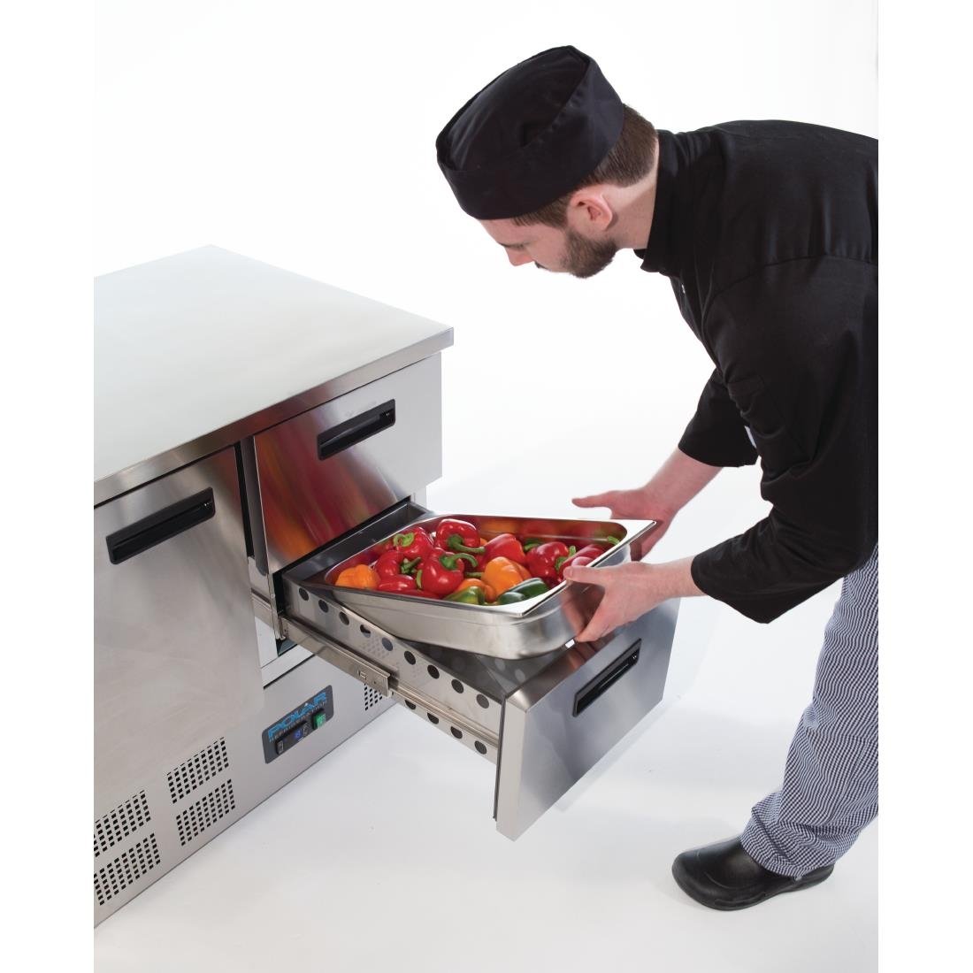 Polar G-Series 2 Drawer Counter Fridge 240Ltr
