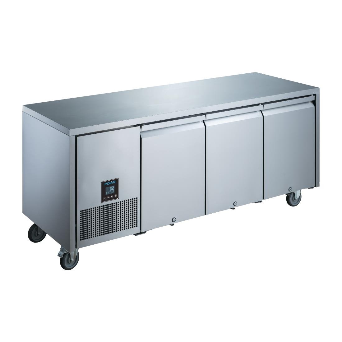 Polar U Series 3 Door Counter Refrigerator - 307Ltr