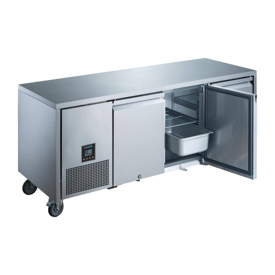 Polar U Series 3 Door Counter Refrigerator - 307Ltr