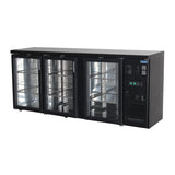 Polar U-Series Back Bar Cooler - Triple Hinged Door