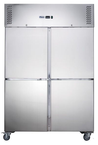 FED-X Stainless Steel Four Door Upright Fridge - XURC1200S2V